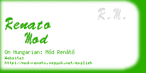 renato mod business card
